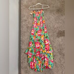 Floral Maxi Dress with Spaghetti Straps